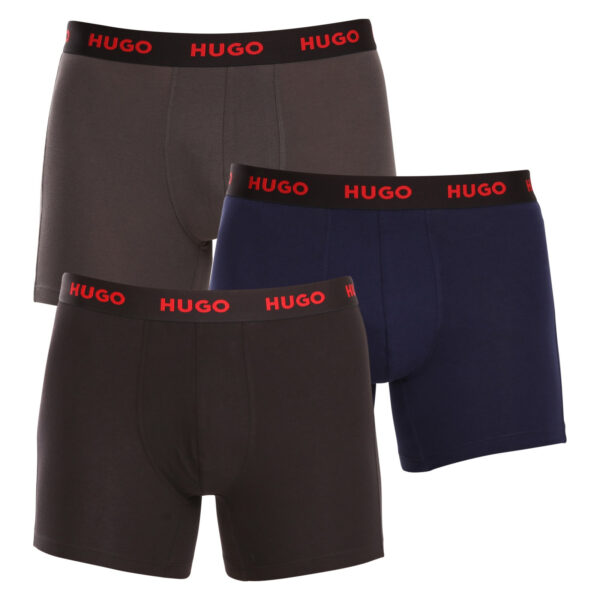 3PACK pánské boxerky HUGO vícebarevné (50503079 413) M