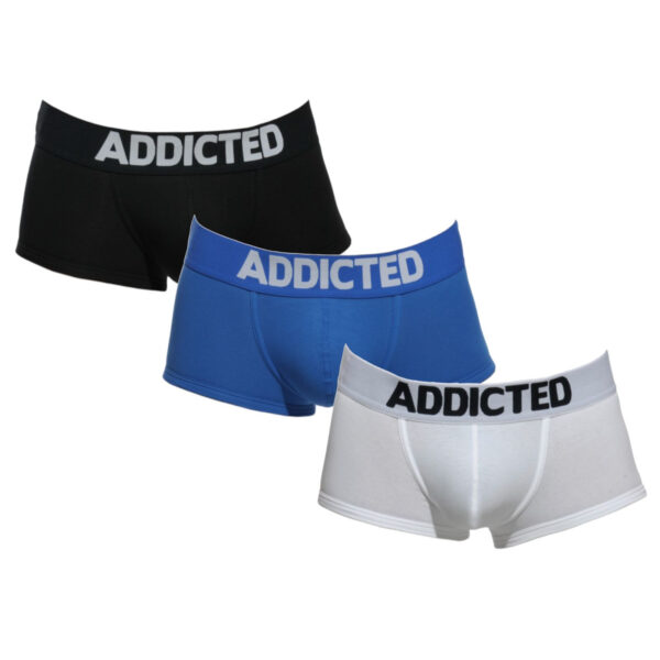 3PACK pánské boxerky Addicted vícebarevné (AD421P-3COL) M