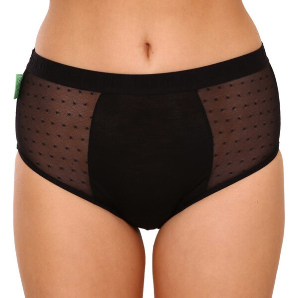 Menstruační kalhotky Bodylok Bambus Hi-Waist Black silná menstruace (BD2204) XXL