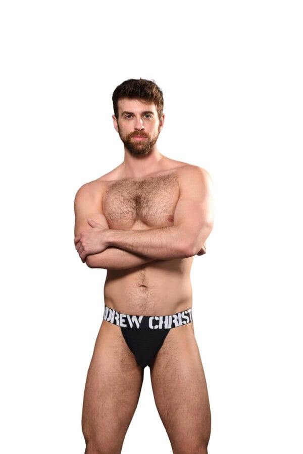 Pánská tanga Andrew Christian černá ALMOST NAKED (93035-BLK) XL