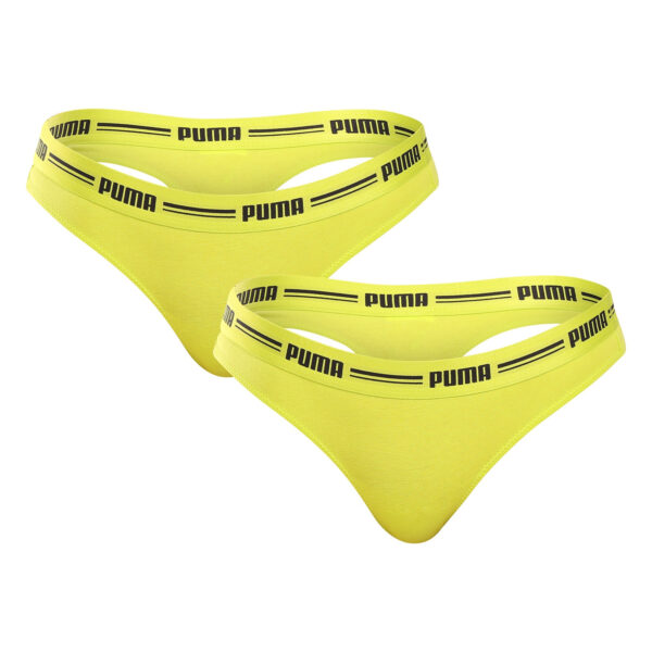 2PACK dámská tanga Puma žlutá (603034001 021) M