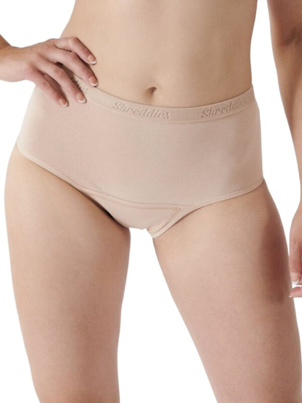 Dámské funkční kalhotky při plynatosti Shreddies Hi-Waist Beige (SHRED102B) L