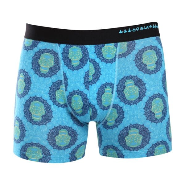 Pánské boxerky 69SLAM fit bamboo SKULL MANDALA (MPBSKM-BB) M