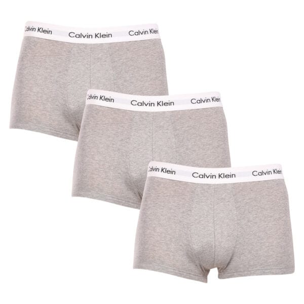 3PACK pánské boxerky Calvin Klein šedé (U2664G-KS0) XL