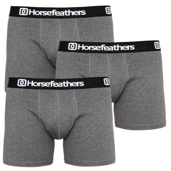 3PACK pánské boxerky Horsefeathers Dynasty heather antracite (AM067B) M