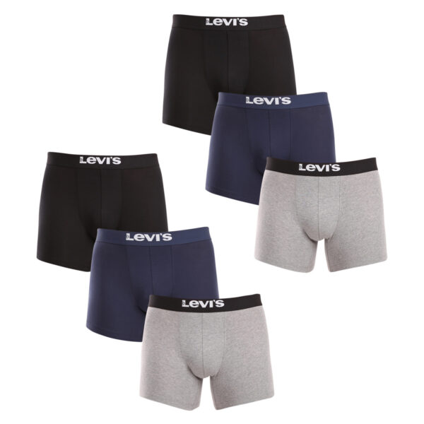 6PACK pánské boxerky Levis vícebarevné (701224217 003) XL