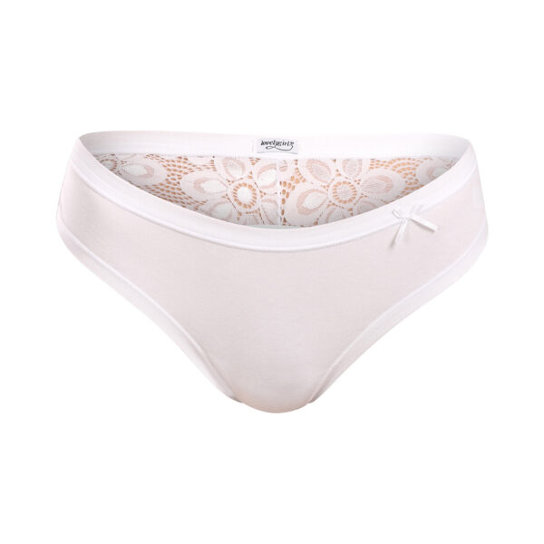 Dámská tanga Lovelygirl bílá (5715-white) L