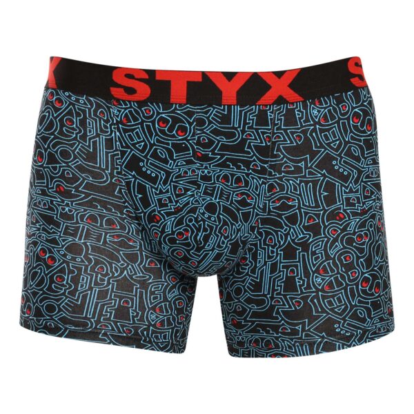 Pánské boxerky Styx long art sportovní guma doodle (U1256/2) L