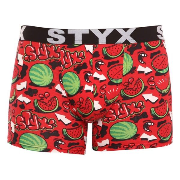 Pánské boxerky Styx long art sportovní guma melouny (U1459) L