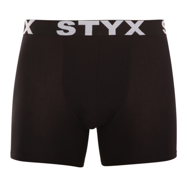 Pánské boxerky Styx long sportovní guma černé (U960) L