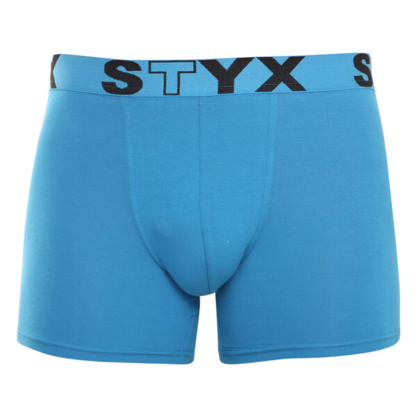 Pánské boxerky Styx long sportovní guma světle modré (U969) L