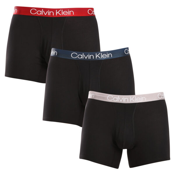 3PACK pánské boxerky Calvin Klein černé (NB2971A-PZI) M