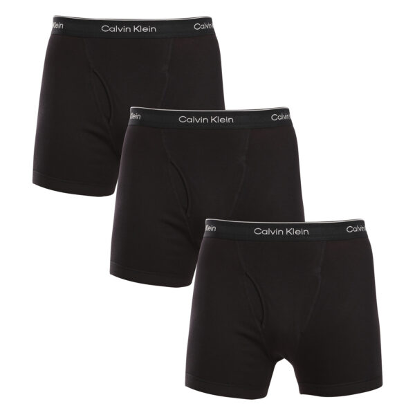 3PACK pánské boxerky Calvin Klein černé (NB4003A-001) L