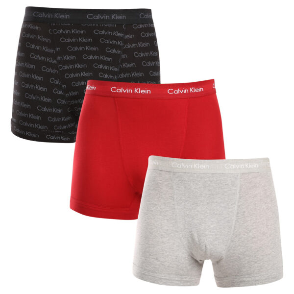 3PACK pánské boxerky Calvin Klein vícebarevné (NB3056A-QYP) S