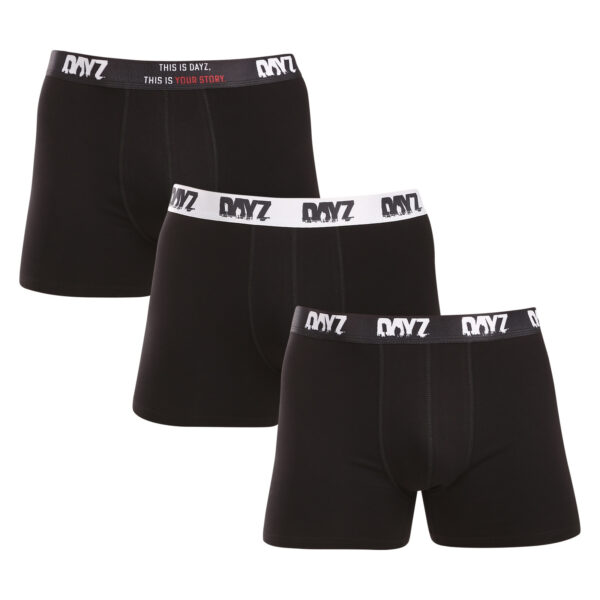 3PACK pánské boxerky DAYZ černé (DZ001) 3XL