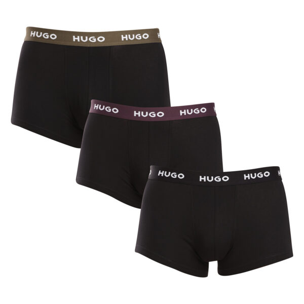 3PACK pánské boxerky HUGO černé (50517878 988) S