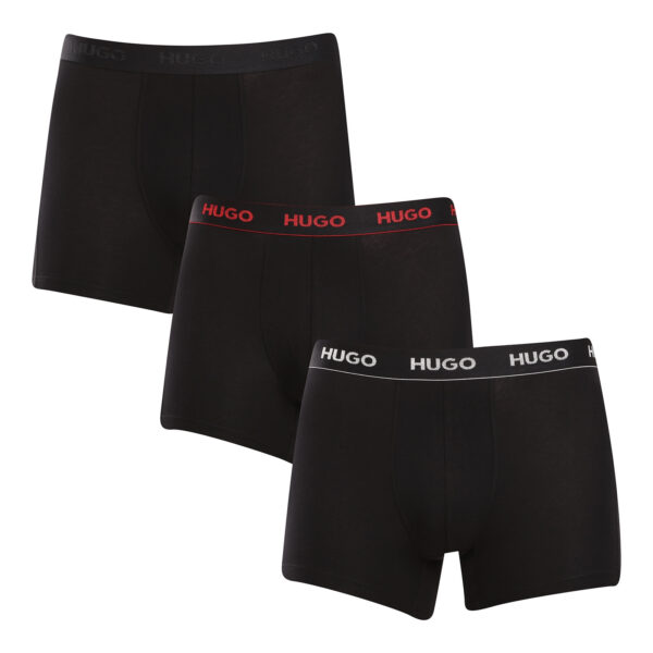 3PACK pánské boxerky HUGO černé (50517886 991) XL