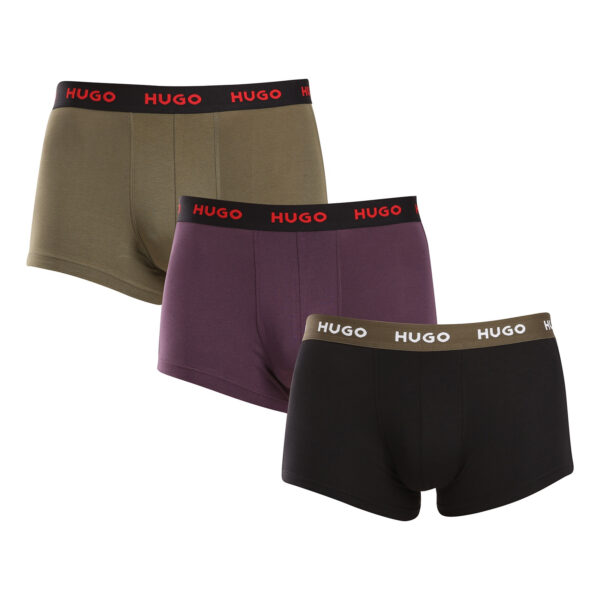 3PACK pánské boxerky HUGO vícebarevné (50517878 987) S