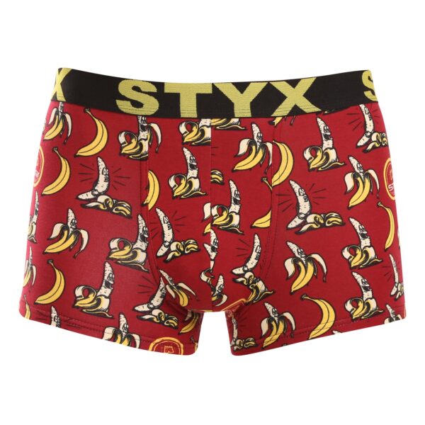 Pánské boxerky Styx art sportovní guma banány (G1359) L