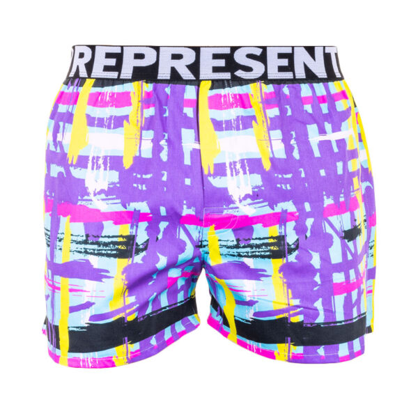 Pánské trenky Represent exclusive Mike modern art purple M