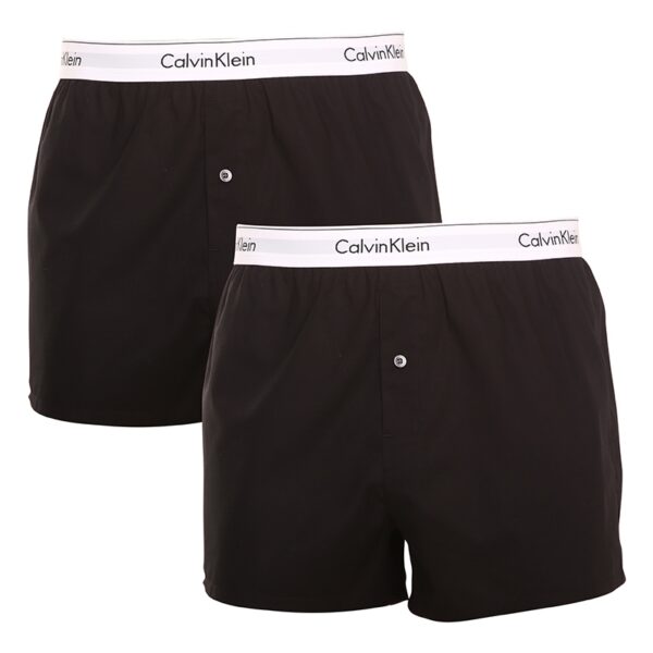 2PACK pánské trenky Calvin Klein černé (NB1396A-001) M