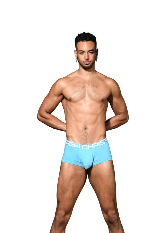 Pánské boxerky Andrew Christian modré C-Ring  (93414-BYBL) L