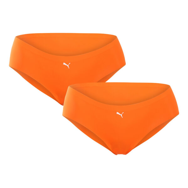 2PACK dámské kalhotky Puma bezešvé oranžové (100001012 020) M