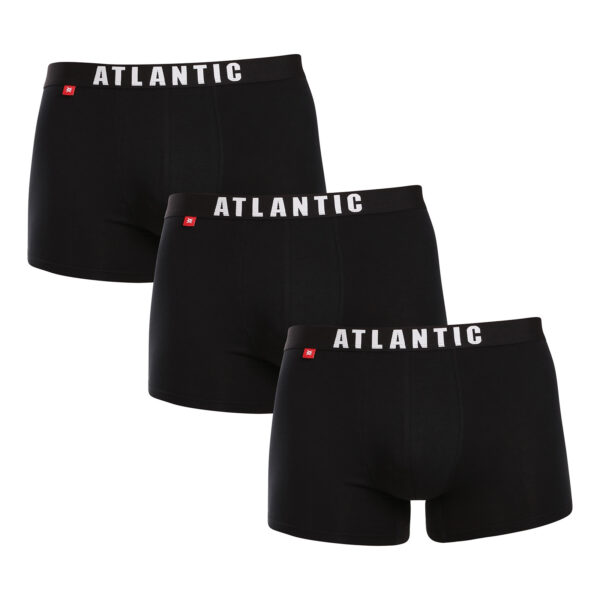 3PACK pánské boxerky Atlantic černé (3MH-011black) L