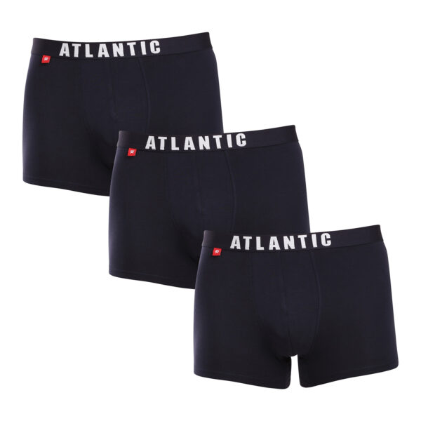 3PACK pánské boxerky Atlantic tmavě modré (3MH-011blue) XXL