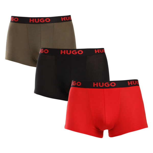 3PACK pánské boxerky HUGO vícebarevné (50496723 965) S