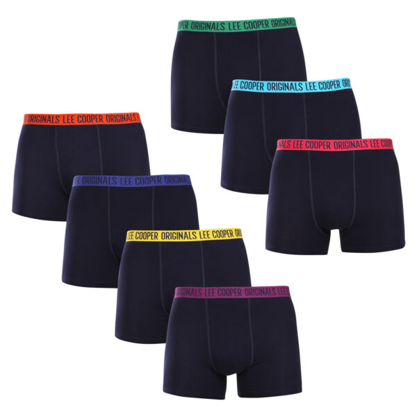 7PACK pánské boxerky Lee Cooper tmavě modré (PO41016) XL