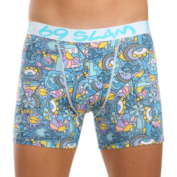 Pánské boxerky 69SLAM fit TROPICAL VISION DYLAN (MBYTVN-PO) L