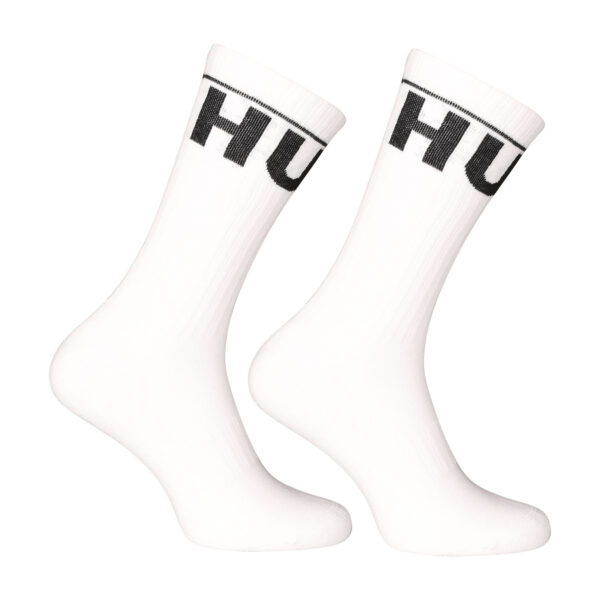 2PACK ponožky Hugo vysoké bílé (50510647 100) M