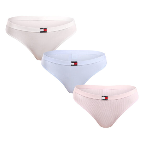 3PACK dámská tanga Tommy Hilfiger vícebarevná (UW0UW05641 0IC) M